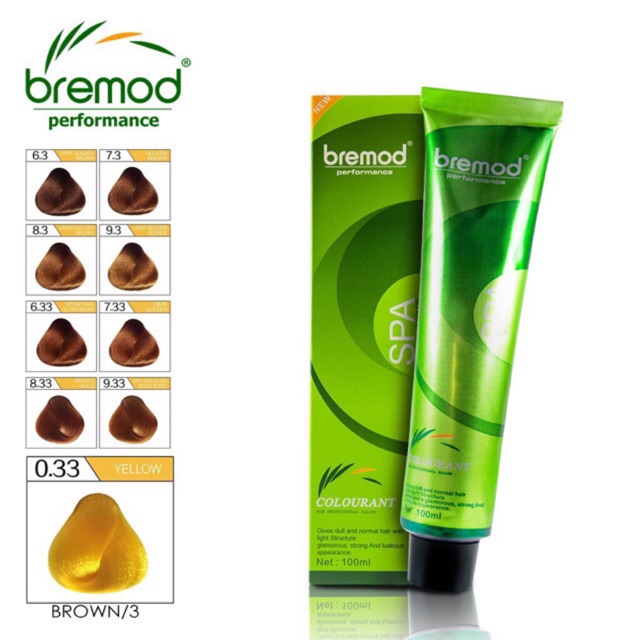 Bremod Hair Color Dye 100ml l7/3 8/3 9/3 7/33 8/33 9/33 0
