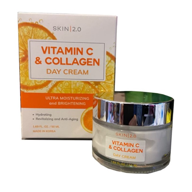 SKIN 2.0 Vitamin C and Collagen Day Cream Ultra Moisturizing and