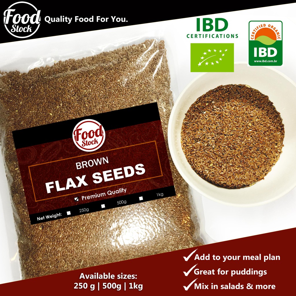 Brown Flax Seeds Organic (250g, 500g, 1kg) | Shopee Philippines