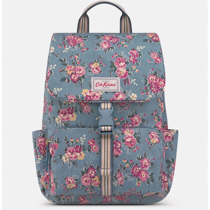 cath kidston button spot buckle backpack