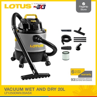 Lotus Vacuum Wet and Dry W/ Power Socket 20L LT1250DWX/20ASX - Vacuum Cleaner