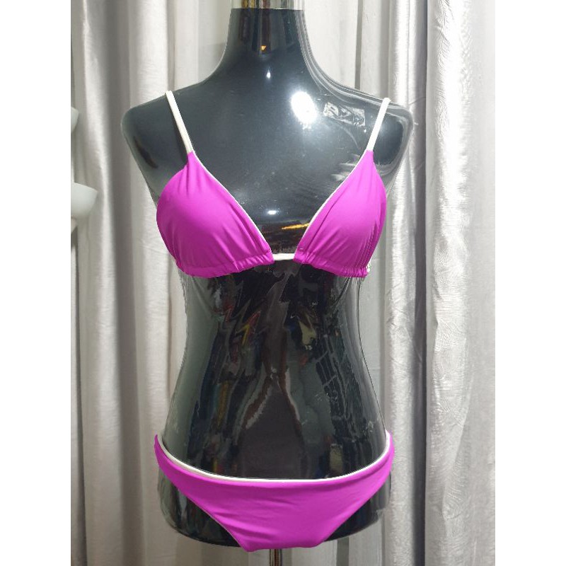 Fuchsia Pink Sexy Hot 2 Piece Bikini Swimsuit Swimwear Shopee Philippines 8880