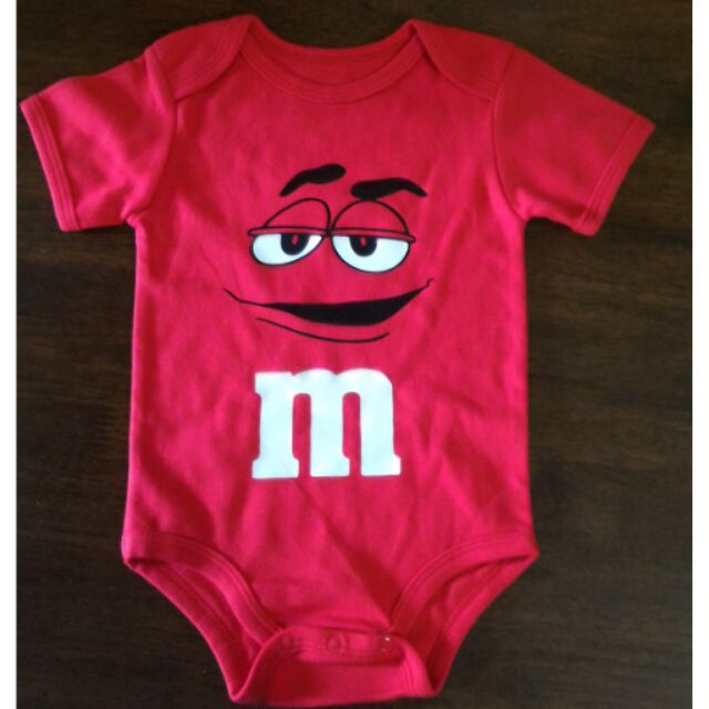 red baby bodysuit