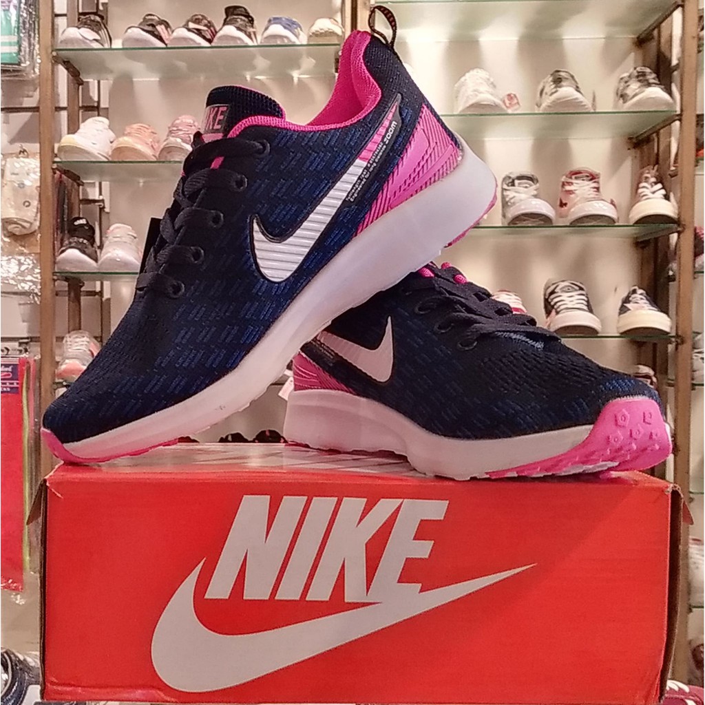 blue and pink nike shoes