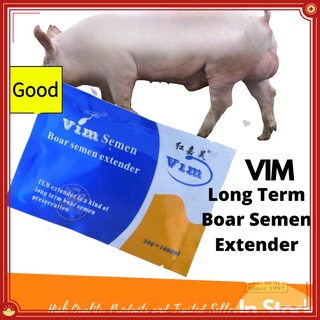 【In Stock】Vim 7-9 Days Boar Semen Extender Powder 50g Long Term Extender Pig Semen For Artificial Insemination American Long-Acting Porcine Semen Dilution Powder
