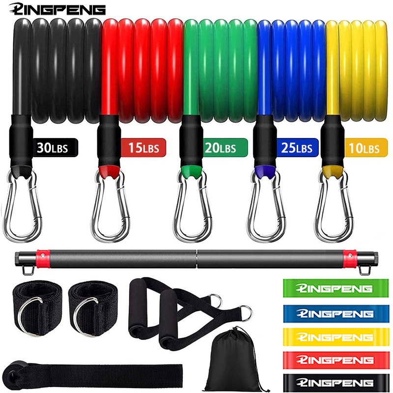 Full Body Workout Portable All in One Fitness Bar Set Strength