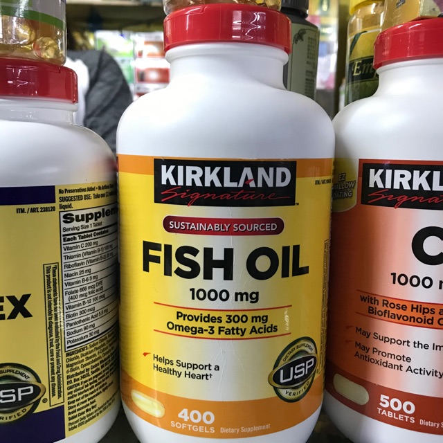 Kirkland Fish Oil from USA 1000mg 400 Softgels Shopee Philippines