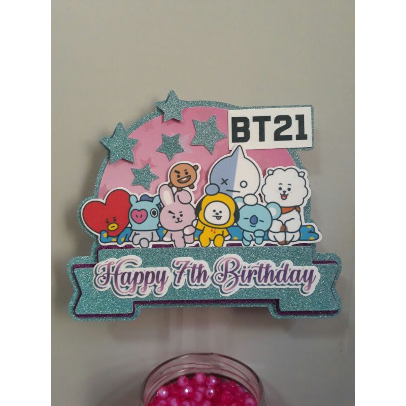 BT21 ThemedCake Topper (can be personalized) | Shopee Philippines