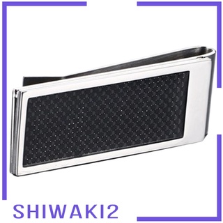 [SHIWAKI2] Stainless Steel Cash Money Clip Men\'s Pocket Card Holder Gift for Father #3