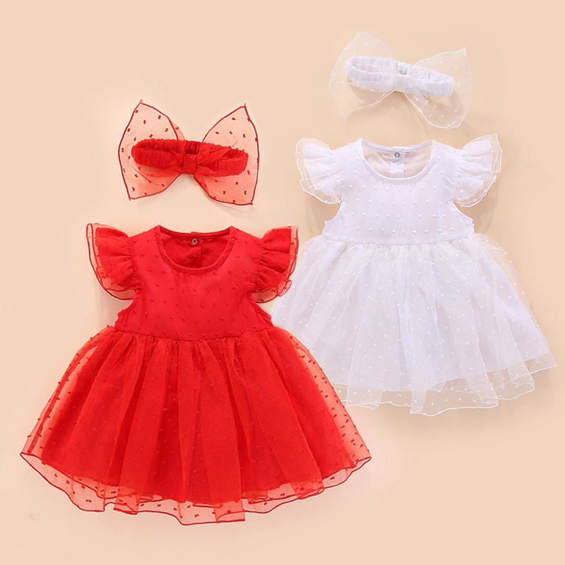 baby frock with headband