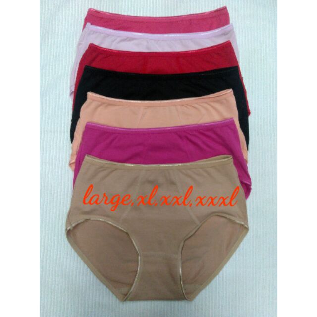 1dozen Triumph cotton full panty onhand sizes l,xl,xxl,xxxl | Shopee ...