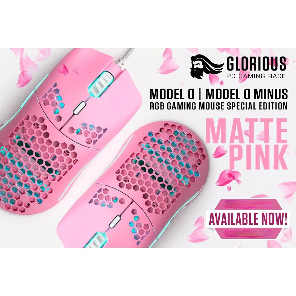 Glorious Model O Rgb Gaming Mouse Special Edition Matte Pink Shopee Philippines