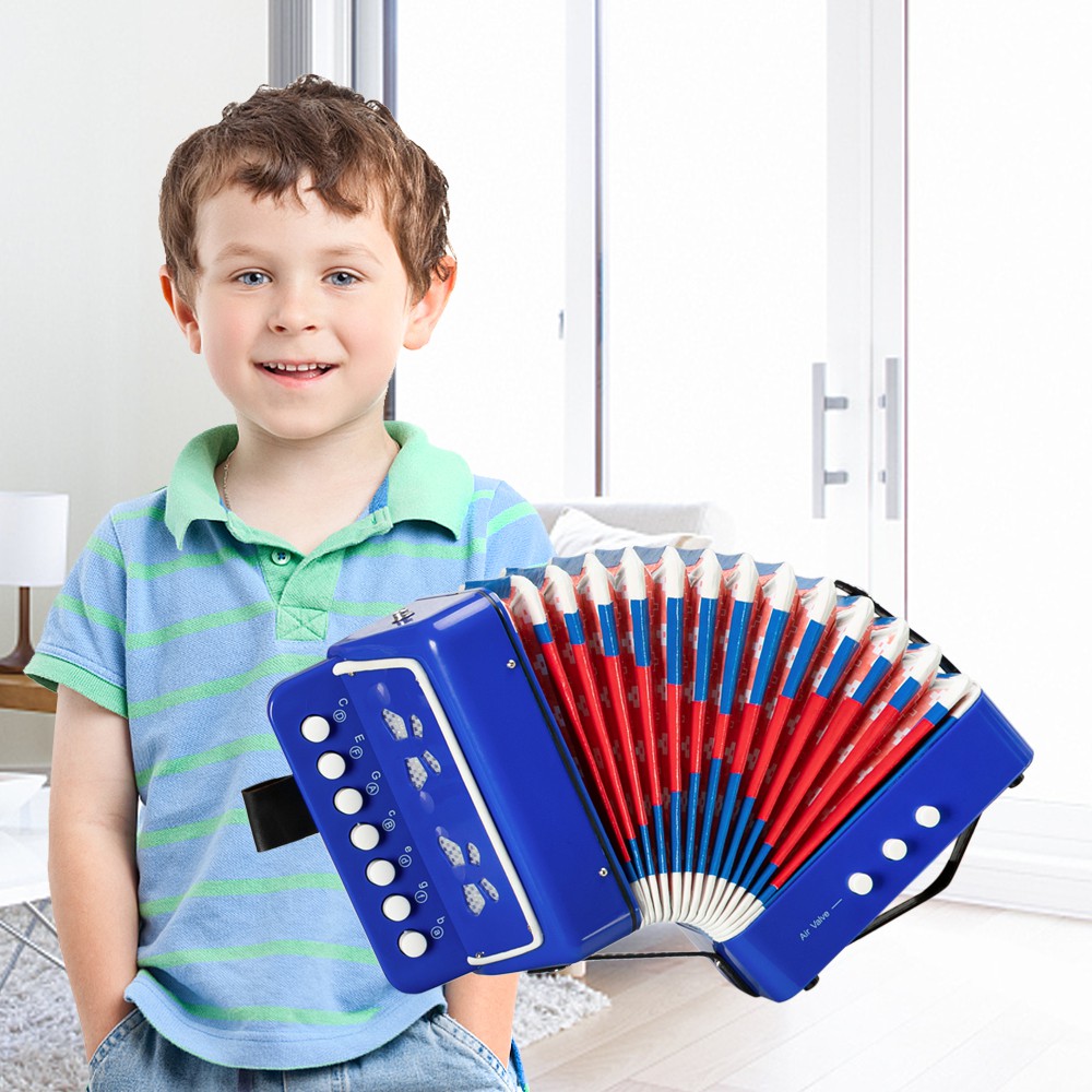 7 Key 2 Bass Kids Accordion Children S Mini Musical Instrument Easy To Learn Music Beginner Gift Shopee Philippines