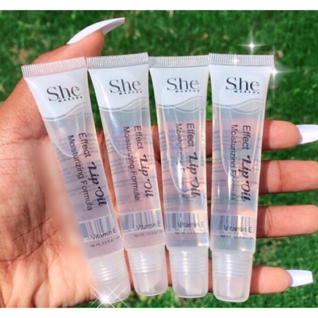 She Makeup Vitamin E Moisturizing Lip Oil Clear Lip Gloss Lipgloss Shopee Philippines 6371