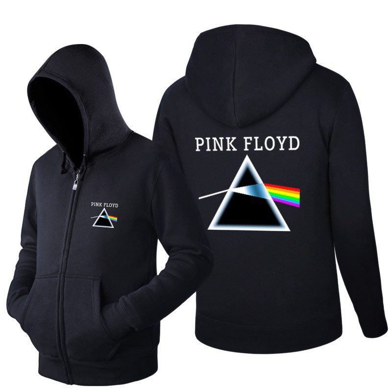 pink floyd zipper hoodie