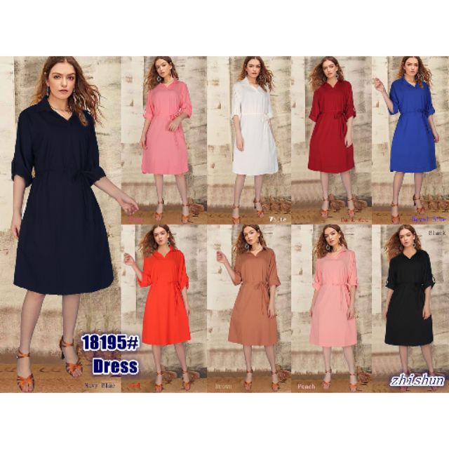 below the knee casual dresses