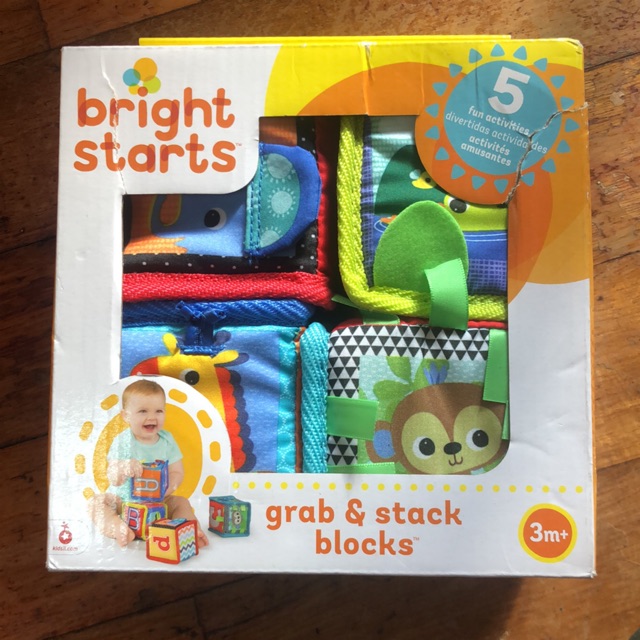 bright starts grab and stack block toy