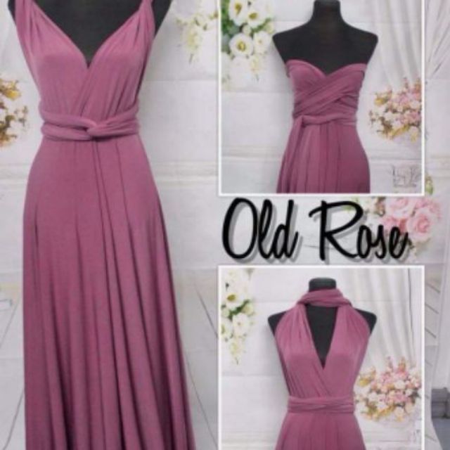 infinity gown old rose