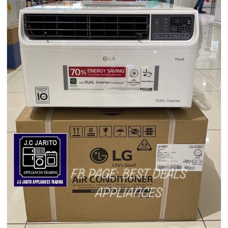 LG Dual Inverter 1hp Window type Aircon La100EC Shopee Philippines
