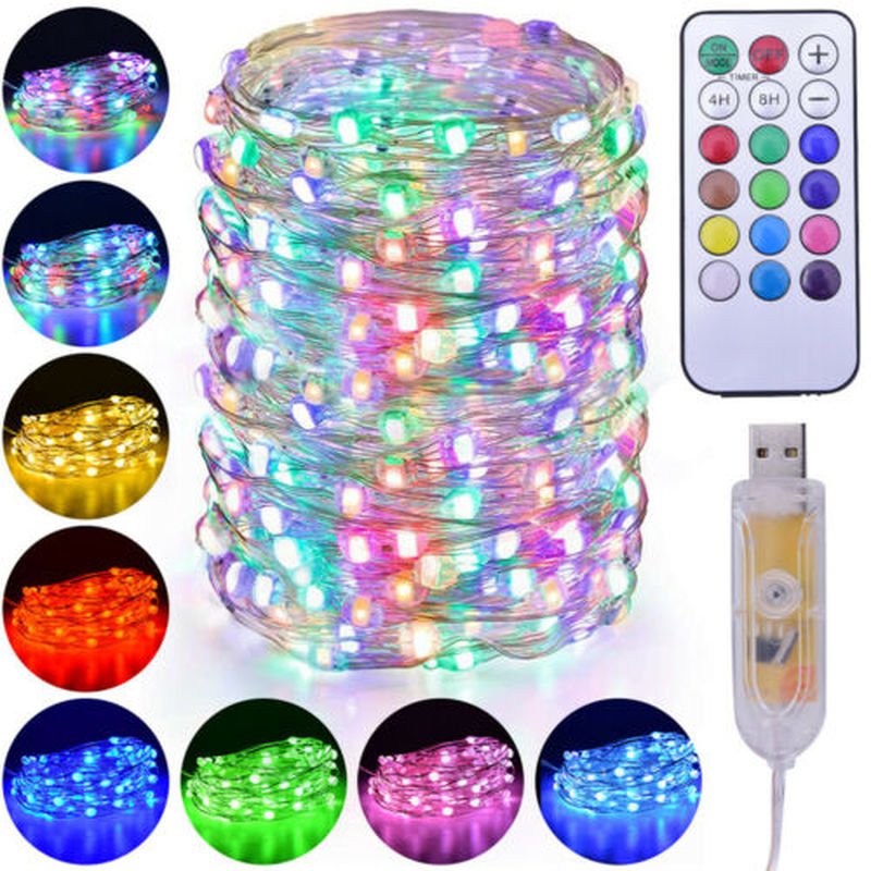 5 20 M Battery Operated Copper Wire Led, Outdoor Battery Operated Lights With Remote Control