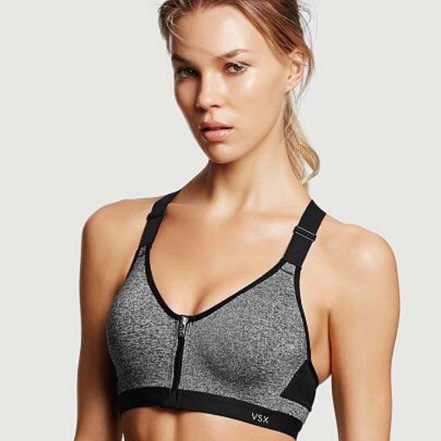 victoria secret grey sports bra