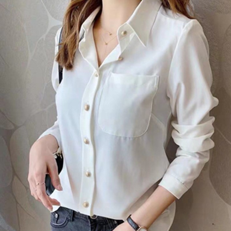 white polo long sleeve womens outfit