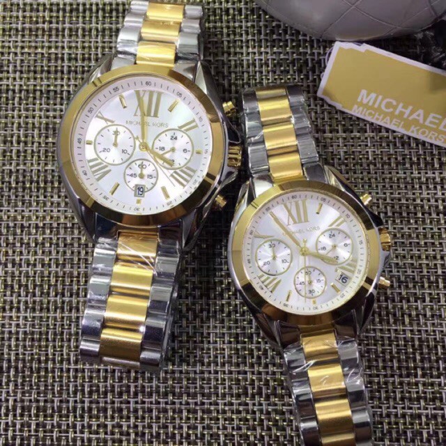 michael kors watch men's two tone
