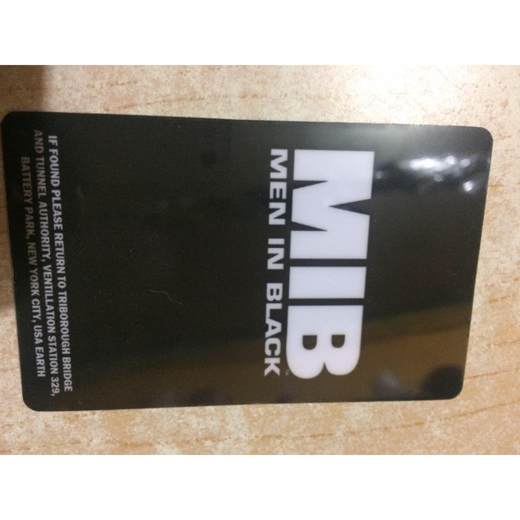 Men In Black Id Card Template