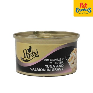 Sheba Tuna and Salmon in Gravy Wet Cat Food 85g (6 cans)
