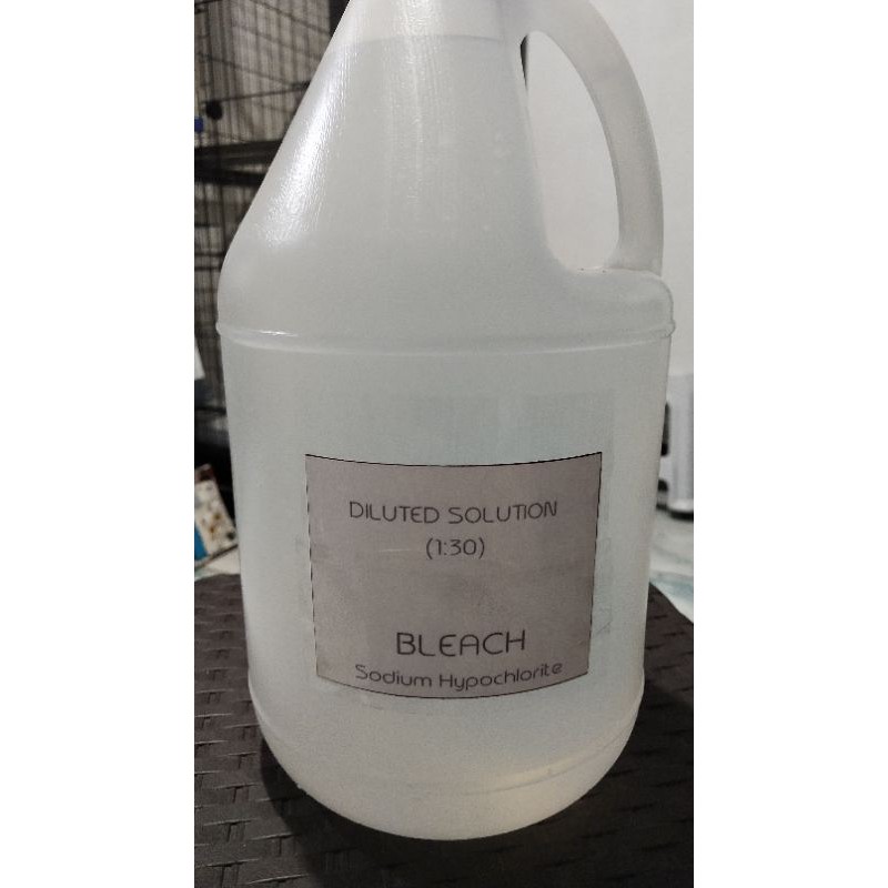 Bleach Diluted Solution Sodium Hypochlorite Shopee Philippines