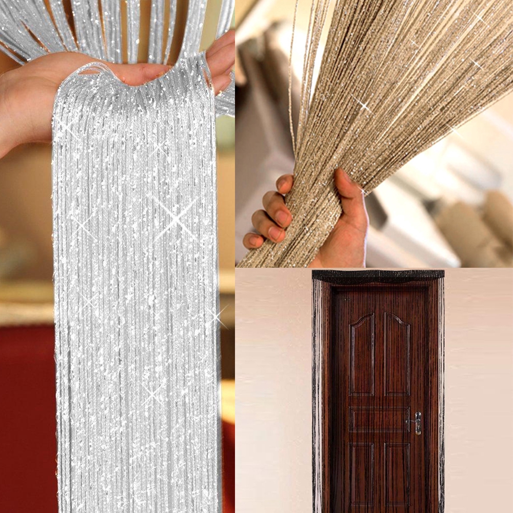 String Door Curtain Room Divider Panel Window Tassel Decor Beads Fly Screen