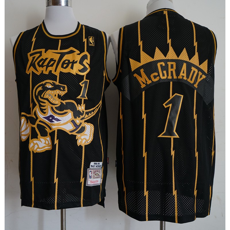 black and gold raptors jersey