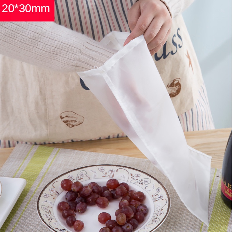 2pcs 80/120/200 Micron Nylon Straining Bag Fine Mesh Net Herb Liquid