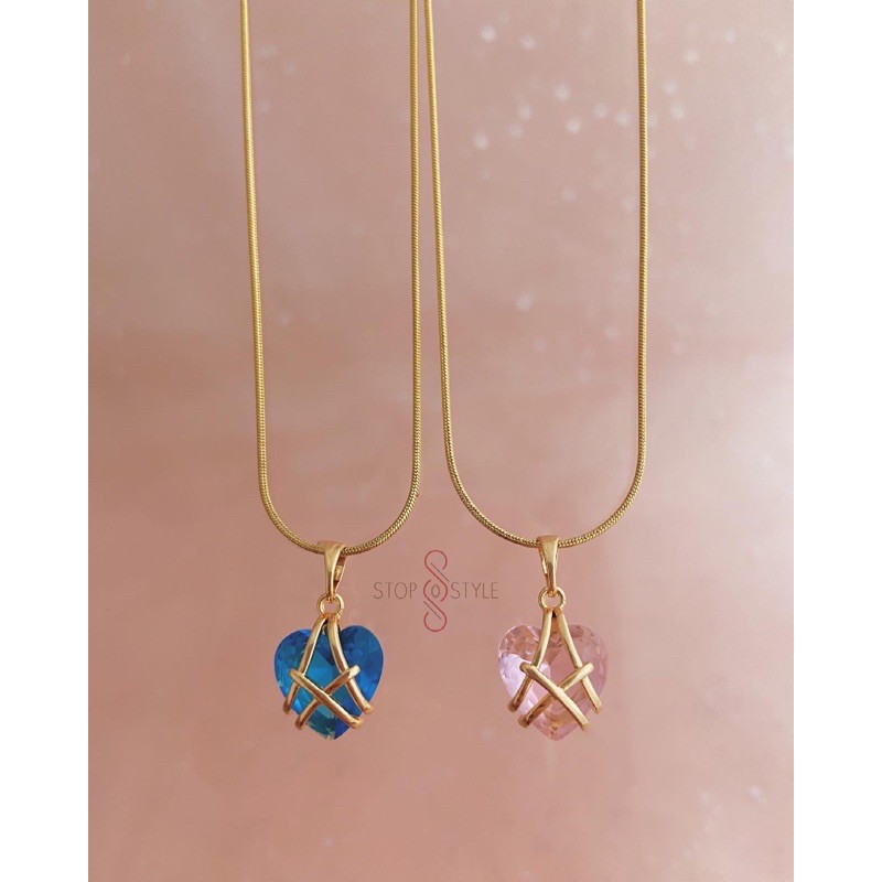 Barbie And The Diamond Castle Inspired Mini Pink Heart Necklace Stop And Style Stainless Steel Shopee Philippines