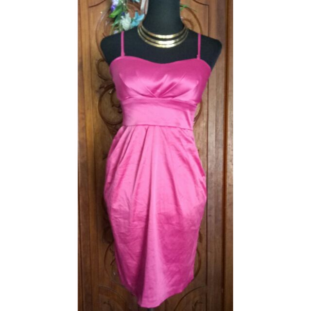 dark pink cocktail dress