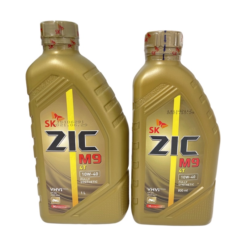 ZIC M9 4T fully synthetic 10w-40 Motor 1L | 800ml | Shopee Philippines