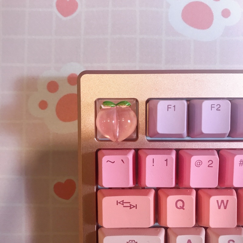 Keycap peach Shaped peach peach peach Decorative Mechanical Keyboard