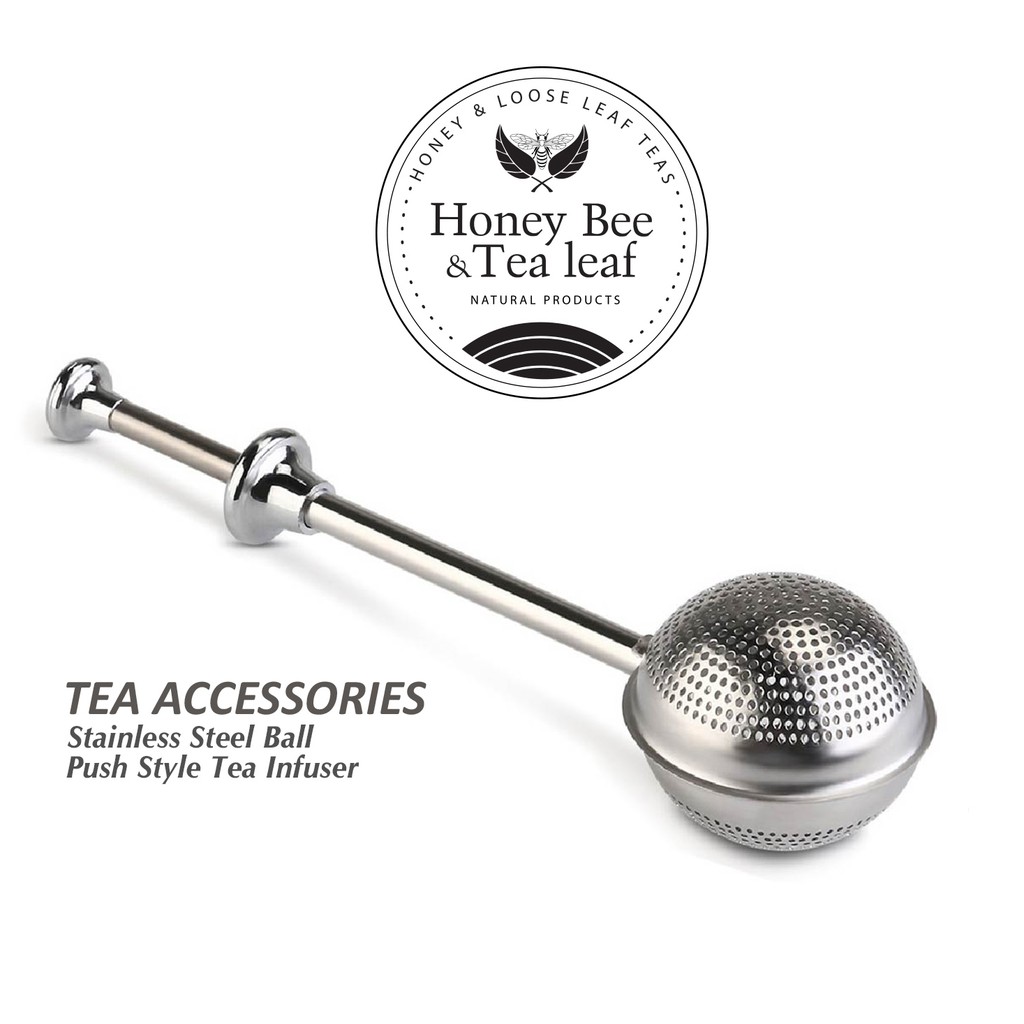 Tea ball Infuser Push Style Stainless Steel Shopee Philippines