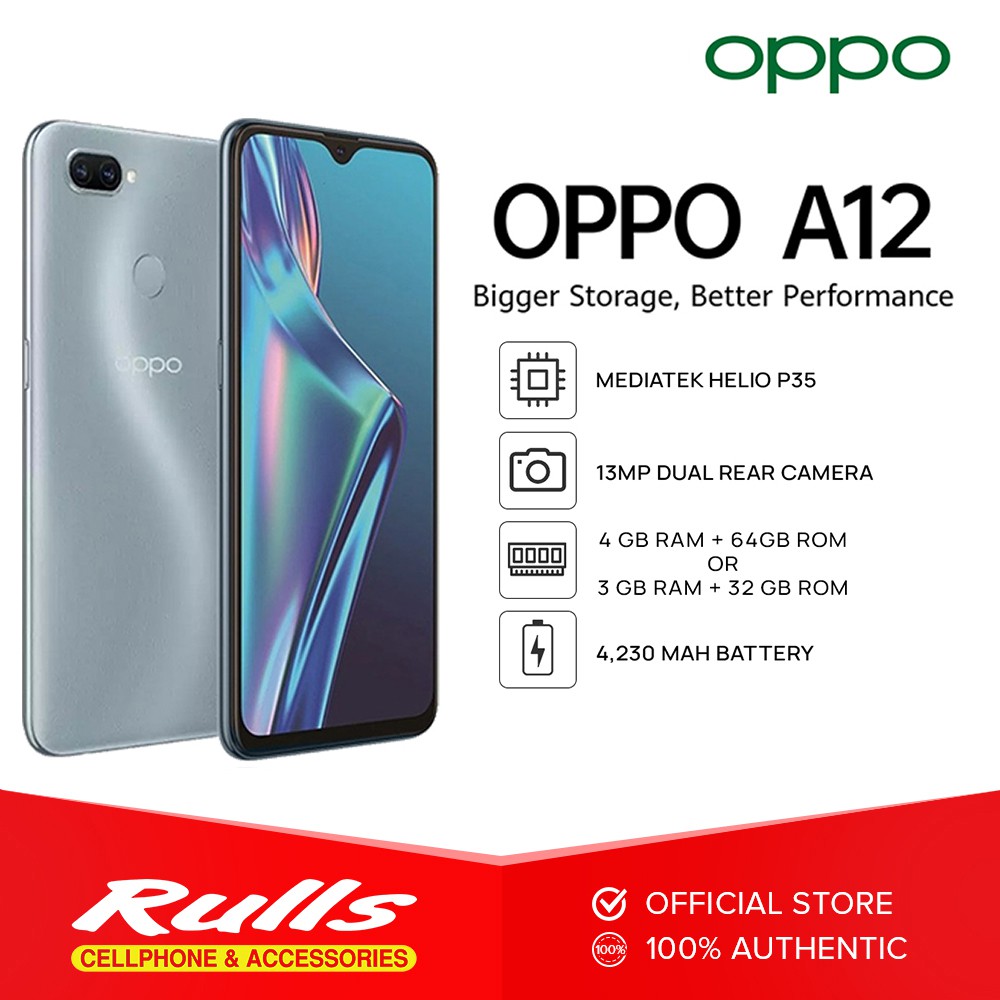 OPPO A12 4GB RAM + 64GB ROM | Shopee Philippines