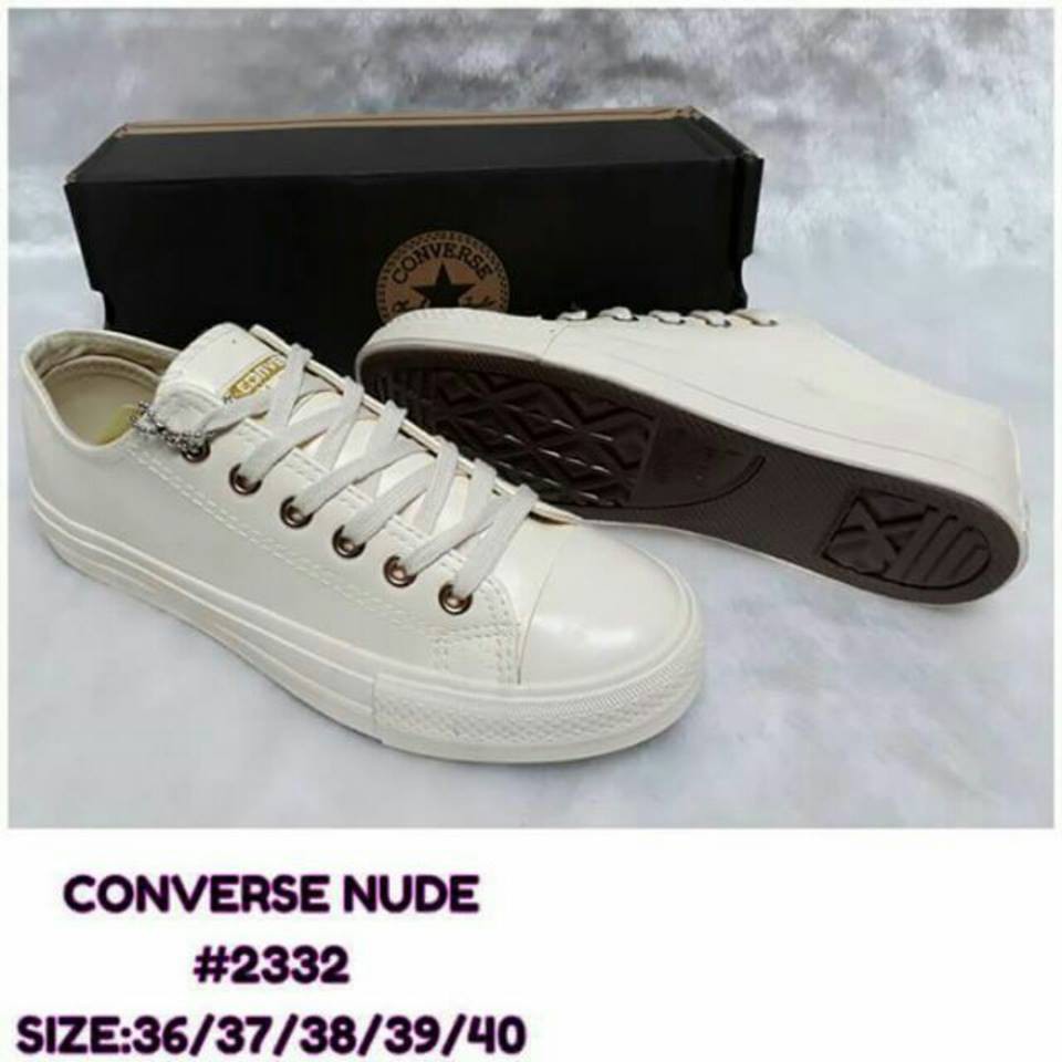 nude coloured converse