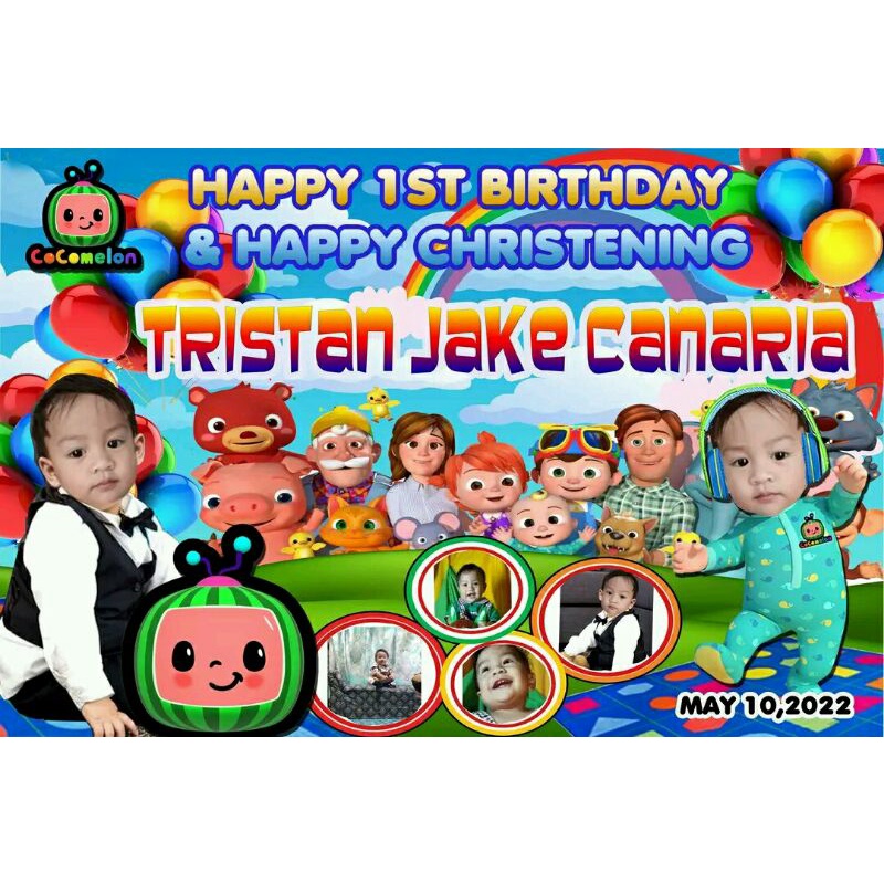 Tarpaulin For Christening and Birthday,Costumized,cocomelon,Boss baby ...