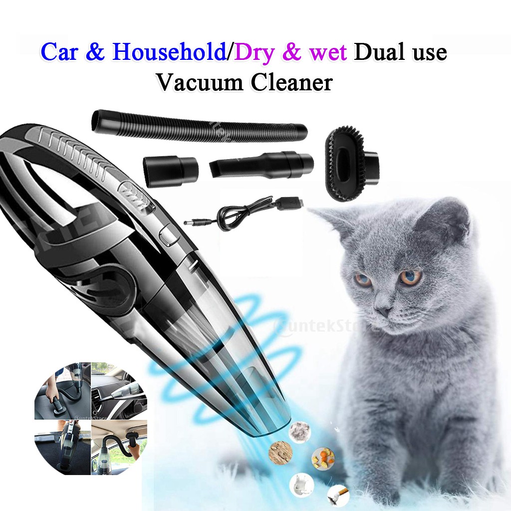 USB rechargeable car wet and dry vacuum cleaner household handheld high