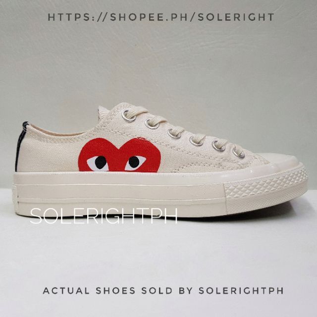 cdg chuck taylor low