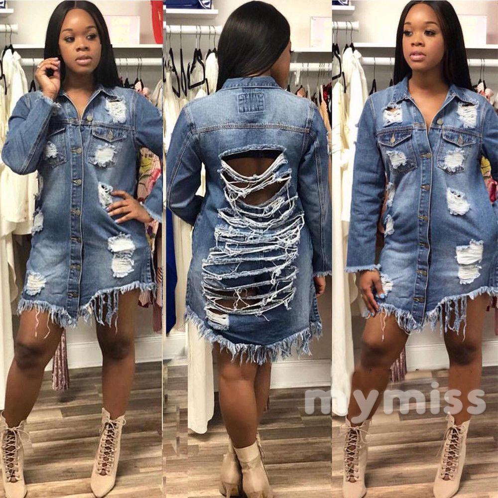 ladies oversize denim jacket