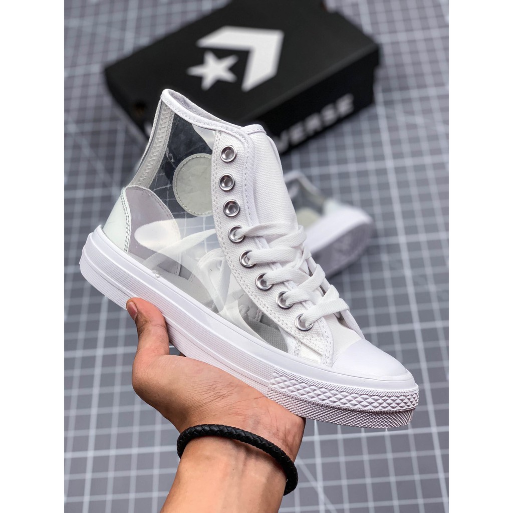 converse all star light clear material hi