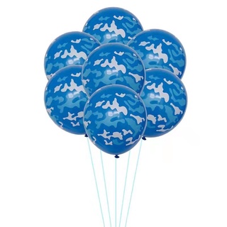 (E%10PCS Camouflage Balloons Latex Balloon for Hunting Themed Party Military Outdoor Picnic Party B #3