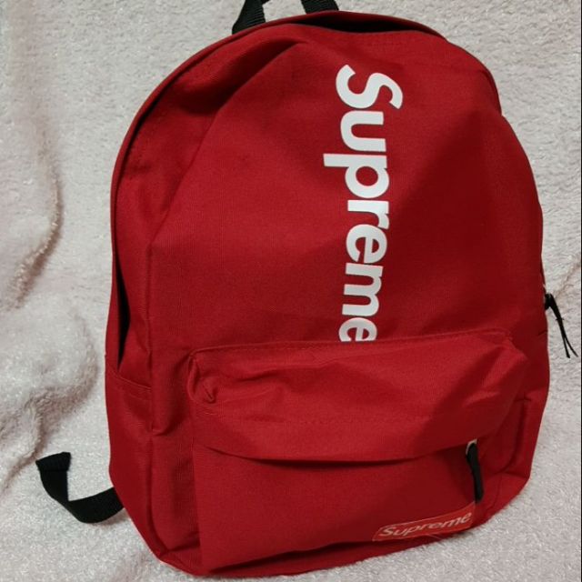 supreme bookbag red