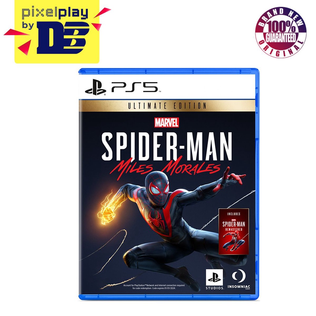 Play Station 5 Marvel Spider-Man Miles Morales Ultimate Launch Edition ...