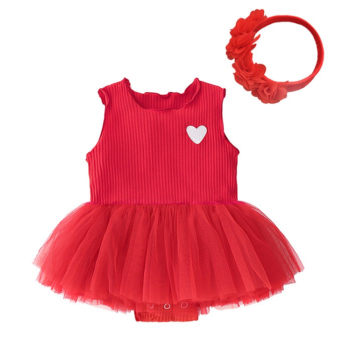 baby dress red