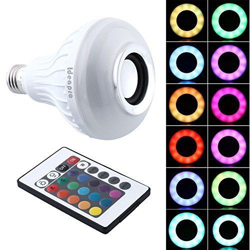 LED MUSIC BULB Bluetooth Smart Speaker LED E27 Light Bulb APP Smartphone Controlled Dimmable